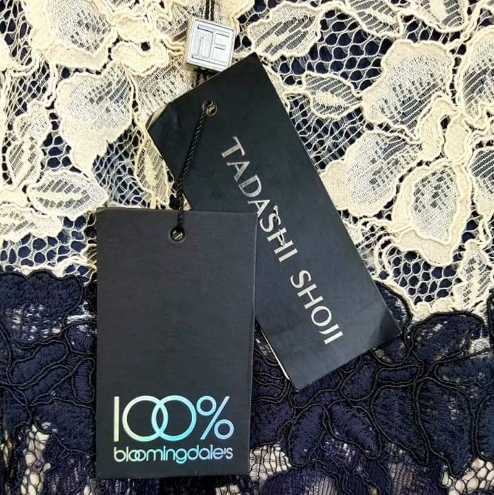 Tadashi Shoji Lace Navy Dress